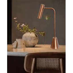 Abajur Articulado Luminária de Mesa Escritório Liga Desliga:rosé Gold - 4