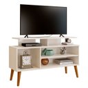 Ver imagem 1 de Rack Bancada para Tv de até 42" 2 Prateleiras Lynne Off White/canela