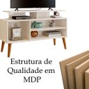 Ver imagem 5 de Rack Bancada para Tv de até 42" 2 Prateleiras Lynne Off White/canela