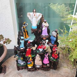 Altar Congá com 12 Orixás de 10 Cm Umbanda Cobre - 7