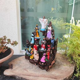 Altar Congá com 12 Orixás de 10 Cm Umbanda Cobre - 6