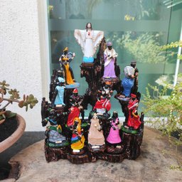 Altar Congá com 12 Orixás de 10 Cm Umbanda Cobre - 1