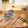 Conjunto 6 Garfos para Fondue Inox Cabo de Madeira 000034 - 4