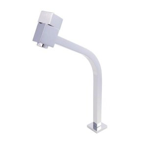 Torneira Cromada Lavatório Cozinha Banheiro Gourment Água Fria Monocomando Metal Cuba Alta D302z Luu