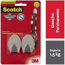 Gancho 3m Scotch Metalico Medio 2 Unidades - 2
