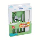 Ver imagem 3 de Talheres Infantil Baby Friends em Aço Inox com Estojo 5 Peças - Tramontina 66970/040