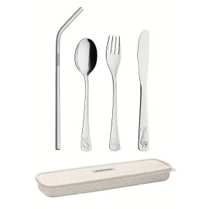 Talheres Infantil Baby Friends em Aço Inox com Estojo 5 Peças - Tramontina 66970/040