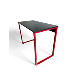Mesa Home Office Vermelho e Preto - 3