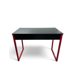 Mesa Home Office Vermelho e Preto - 5