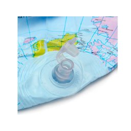 Globo Terrestre Inflável Mapa Mundi Em Português Giratório Com Suporte E Base - 3