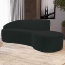 Ver imagem 2 de Sofá Living 3 Lugares 260cm Braço Esquerdo Mozart D06 Veludo Verde - Mpozenato