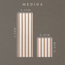 Ver imagem 6 de Tapete Cozinha Kit 2 Peças Caramelo Passadeira 1,30m X 0,45m Capacho 0,65m X 0,45m Rústico Listrado