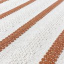 Ver imagem 7 de Tapete Cozinha Kit 2 Peças Caramelo Passadeira 1,30m X 0,45m Capacho 0,65m X 0,45m Rústico Listrado