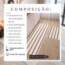 Ver imagem 5 de Tapete Cozinha Kit 2 Peças Caramelo Passadeira 1,30m X 0,45m Capacho 0,65m X 0,45m Rústico Listrado