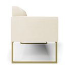 Ver imagem 4 de Sofá 2 Lugares Namoradeira Marisa Industrial Dourado Veludo D03 - D’Rossi