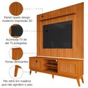 Ver imagem 3 de Rack Bancada King com Painel para Tv até 75 Polegadas Avante Cedro Ripado Impressão 3d Edn Cedro
