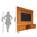 Ver imagem 2 de Rack Bancada King com Painel para Tv até 75 Polegadas Avante Cedro Ripado Impressão 3d Edn Cedro
