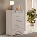 Ver imagem 2 de Cômoda Gaveteiro New Bacelona 7 Gavetas - Benetil