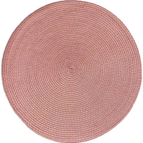 Kit 6 Americano Requinte Liso para Mesa Redondo 38cm Rosê