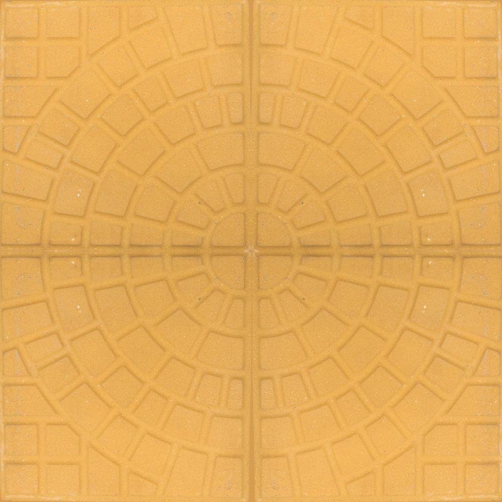 Piso Ladrilho Hidráulico Firenze Amarelo 30,7 X 30,7 Cm e Caixa com 0,47 M² Borda Reta Cimartex - 5