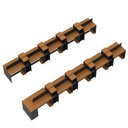 Ver imagem 7 de Estação de Trabalho 20 Lugares Office Smart 20 Mesas 16 Armários 1 Aparador - Preto e Cedro