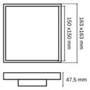 Ver imagem 2 de Ralo Invisível Cinza 15 X 15 Cm - 1617 Estrela 15x15