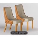 Ver imagem 2 de Conjunto com 2 Cadeiras Belle Terracota/linho Palha - Leifer
