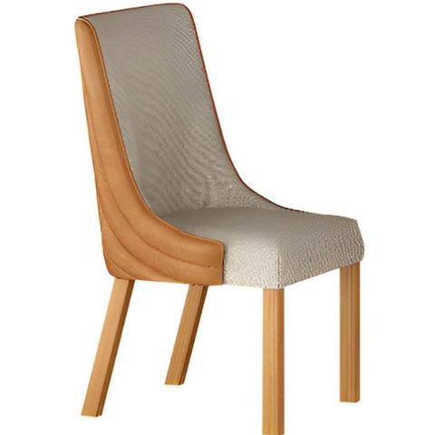 Conjunto com 2 Cadeiras Belle Terracota/linho Palha - Leifer