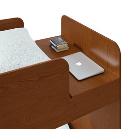 Beliche Solteiro Cantos Arredondados com Led Olga - Lopas Frassino - 6