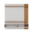 Ver imagem 3 de Painel Home Suspenso Juriti 1.5 para Sala de Tv até 65 Polegadas Off White Matte Freijó Colibri