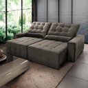Ver imagem 1 de Sofá Retrátil Reclinável Alaska 3,00m Suede Velut Molas no Assento - King House