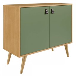 Balcão Buffet Amber 2 Portas 1 Prateleira Savana Alecrim - Genialflex - 2