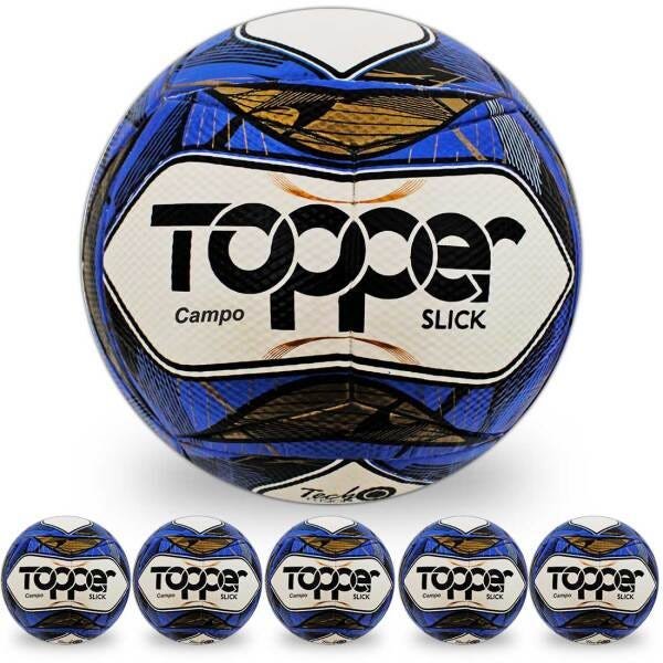 Pack Com 6 Bolas De Futebol De Campo Topper Slick Ii - 1