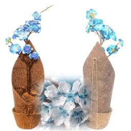 Arranjo de Flor Cerejeira Azul Artificial - 3