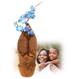 Arranjo de Flor Cerejeira Azul Artificial - 4