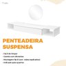 Penteadeira Camarim Suspensa Espelho Redondo Nichos Gaveta - 2