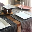 Ver imagem 3 de Caminho de Mesa Jacquard Nice Preto - 43x220cm