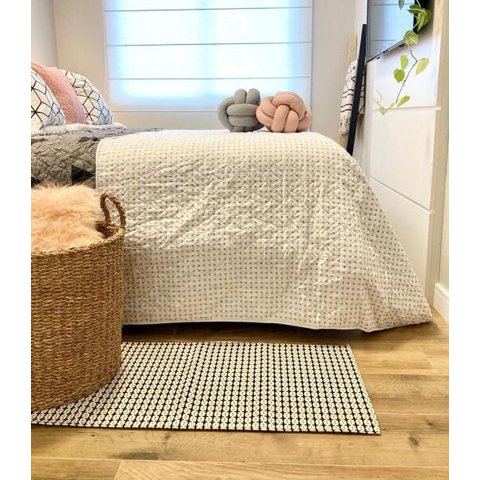 Tapete Beira Cama Andaraí 45x100cm Natural - Antiderrapante