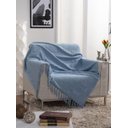 Ver imagem 1 de Manta para Sofá Italiana Azul - 135x150cm