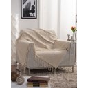 Ver imagem 1 de Manta para Sofá Italiana Off White - 135x250cm