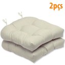 Ver imagem 1 de Almofada Para Cadeira Futton Solid 40x40cm - 2pçs - Branco