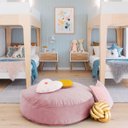 Ver imagem 1 de Futton Turco Redondo Veludo Paris Ø70cm Rose