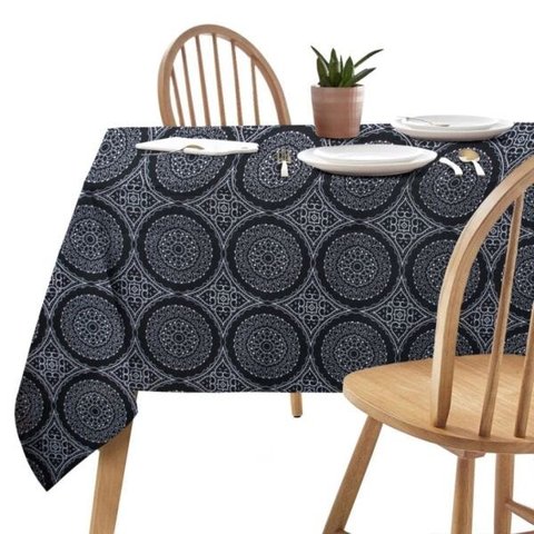 Toalha de Mesa Wendy Preta - 140x300cm