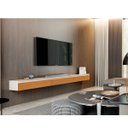 Ver imagem 2 de Nicho Suspenso Aspen 217cm com 3 Portas Edn Móveis:off White/cedro