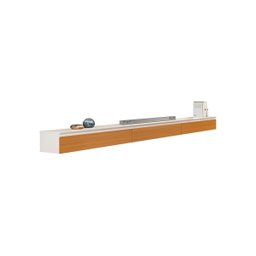 Nicho Suspenso Aspen 217cm com 3 Portas Edn Móveis:off White/cedro - 1