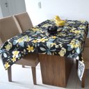 Ver imagem 1 de Toalha de Mesa Wendy Plantas Black - 140x140cm