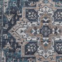 Ver imagem 3 de Passadeira Antiderrapante Corredor Persa Belga Classico Miro:01 Azul/0,60x1,80m