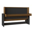 Ver imagem 4 de Cama de Solteiro First Horizontal com Baú Office 205x137cm Onix/Freijó Fhso