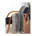 Ver imagem 1 de Manta para Sofá Dupla Face Jacquard Tripolli Missoni Preta - 135x150cm