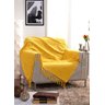 Manta para Sofá Italiana Amarela - 135x250cm - 1